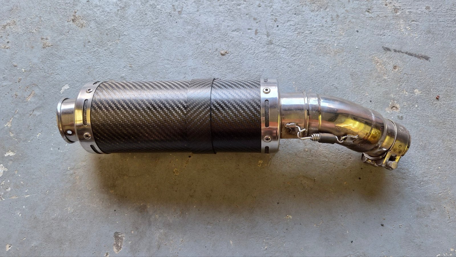 Shark Slip-On Einddemper - Carbon, Motoren, Onderdelen | Yamaha, Ophalen, Gebruikt