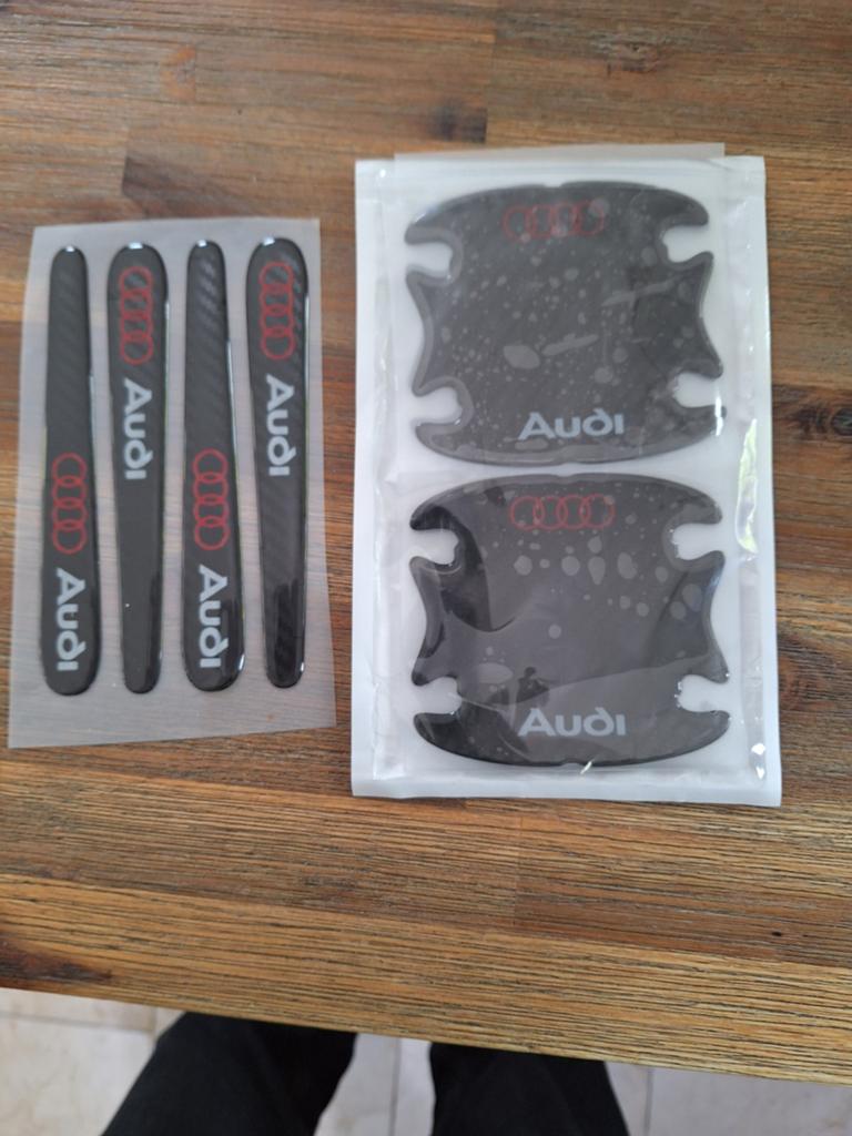 Audi Deur Handvat Beschermers en Kom Stickers Set, Ophalen of Verzenden