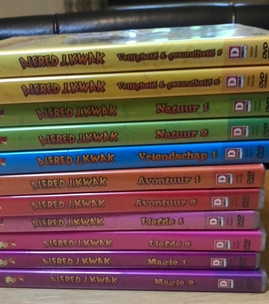 11 dvd Alfred J Kwak, Cd's en Dvd's, Dvd's | Kinderen en Jeugd, Alle leeftijden, Ophalen of Verzenden, Zo goed als nieuw