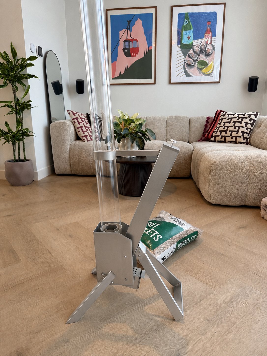 Pellet terrasverwarmer - ongebruikt + gratis houtpellets, Ophalen of Verzenden, Nieuw