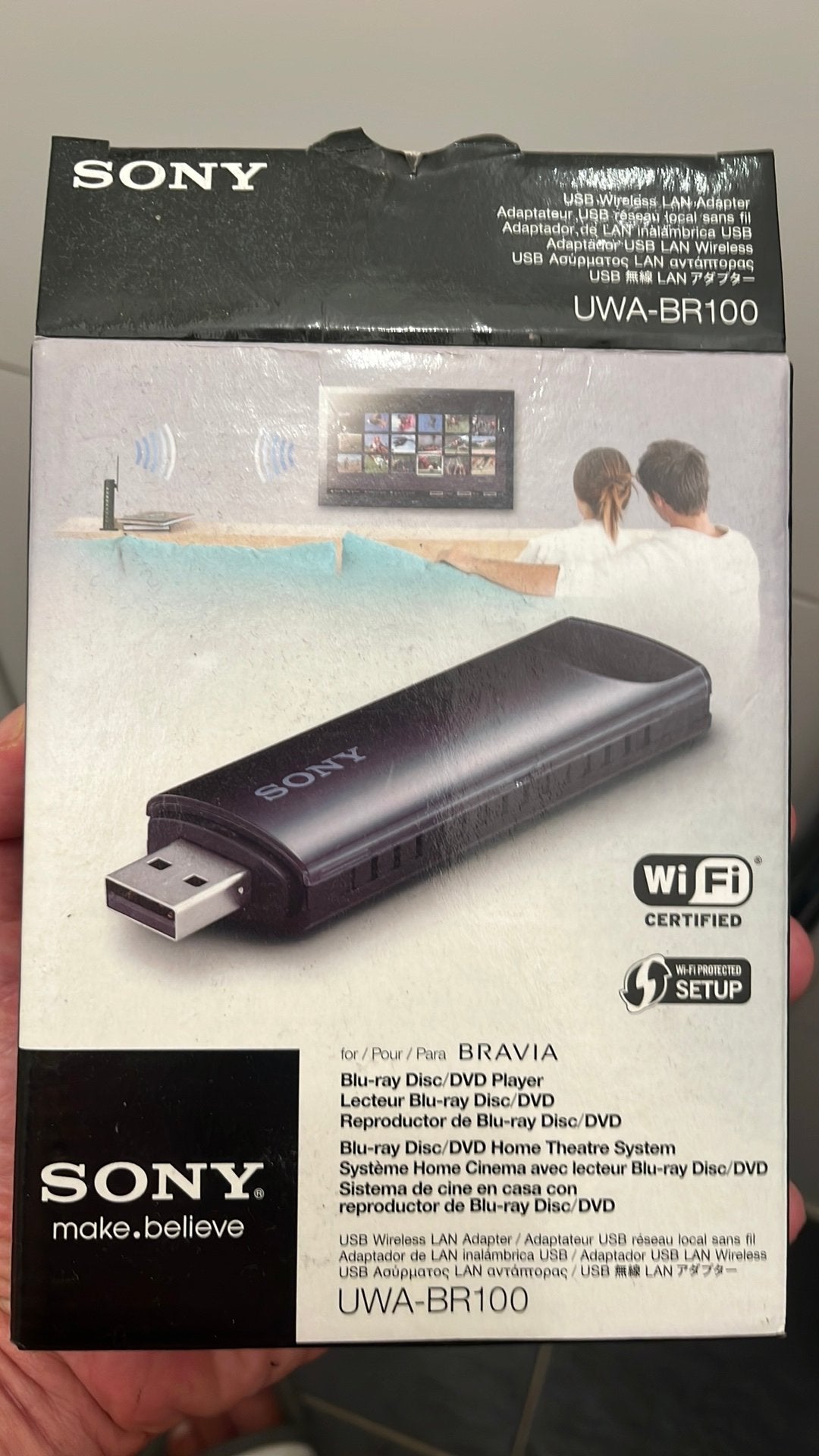 Sony UWA-BR100 Wifi USB Adapter voor Bravia TV, Ophalen, Gebruikt, Overige typen