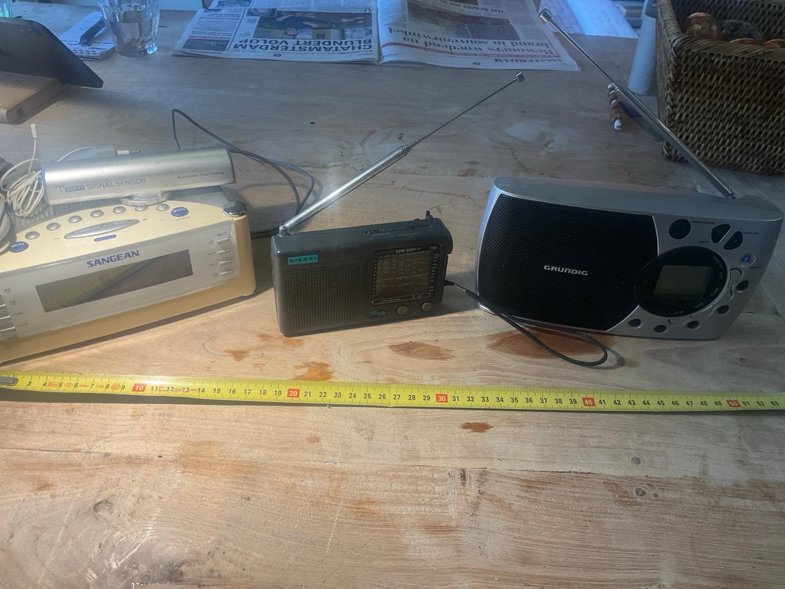 Diverse radio's: Sangean, Nikkei, Grundig, Ophalen of Verzenden, Gebruikt, Radio