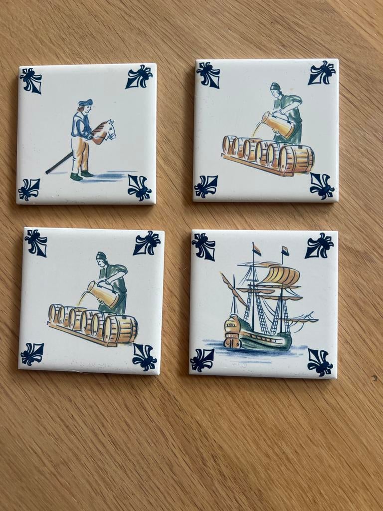 KLM Business Class Delfts Blauwe Onderzetters, Ophalen, 1 t/m 20