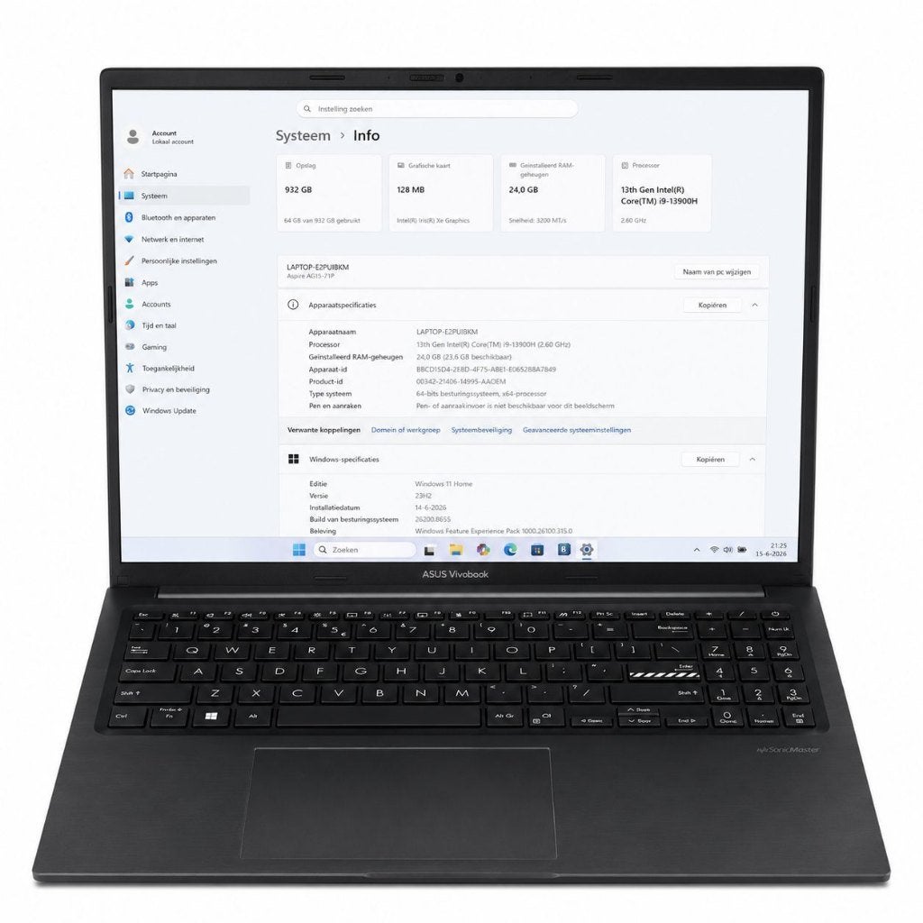 Asus VivoBook i9 13th Gen 24GB RAM 1TB SSD | €799,99, ., Nieuw, Ophalen of Verzenden, .