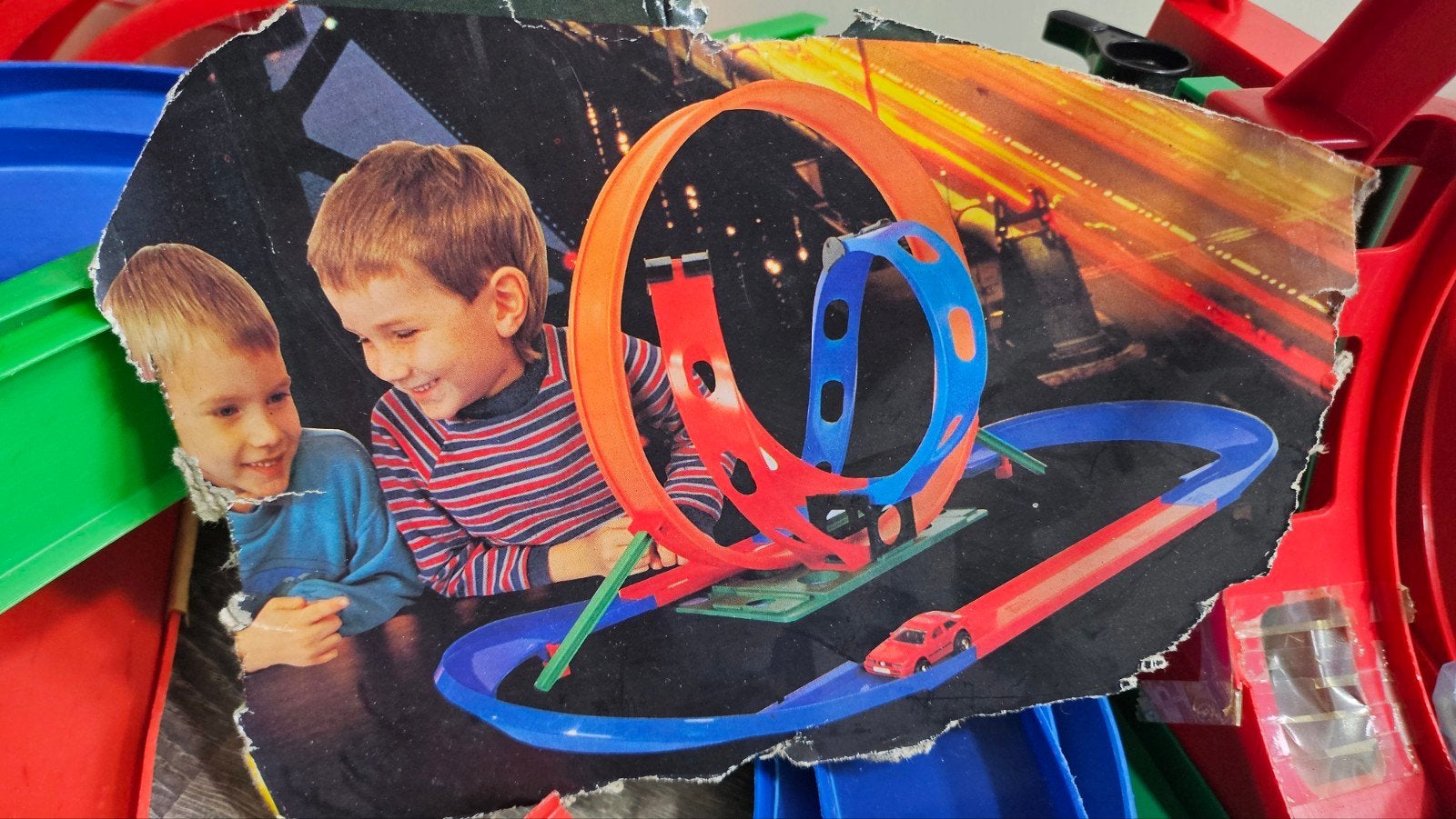 Grote Darda Racebaan Set met Opwindmechanisme en Auto's, Kinderen en Baby's, Overige merken, Opwindmechanisme, Ophalen of Verzenden