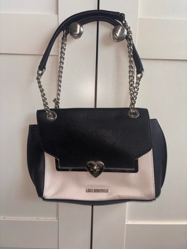 Originele Moschino tas, Verzenden, Zo goed als nieuw, Zwart, Handtas