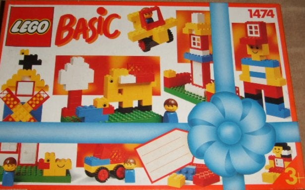 LEGO 1474 Basic Building Set with Gift Item - Compleet, Gebruikt, Lego, Ophalen of Verzenden, Complete set