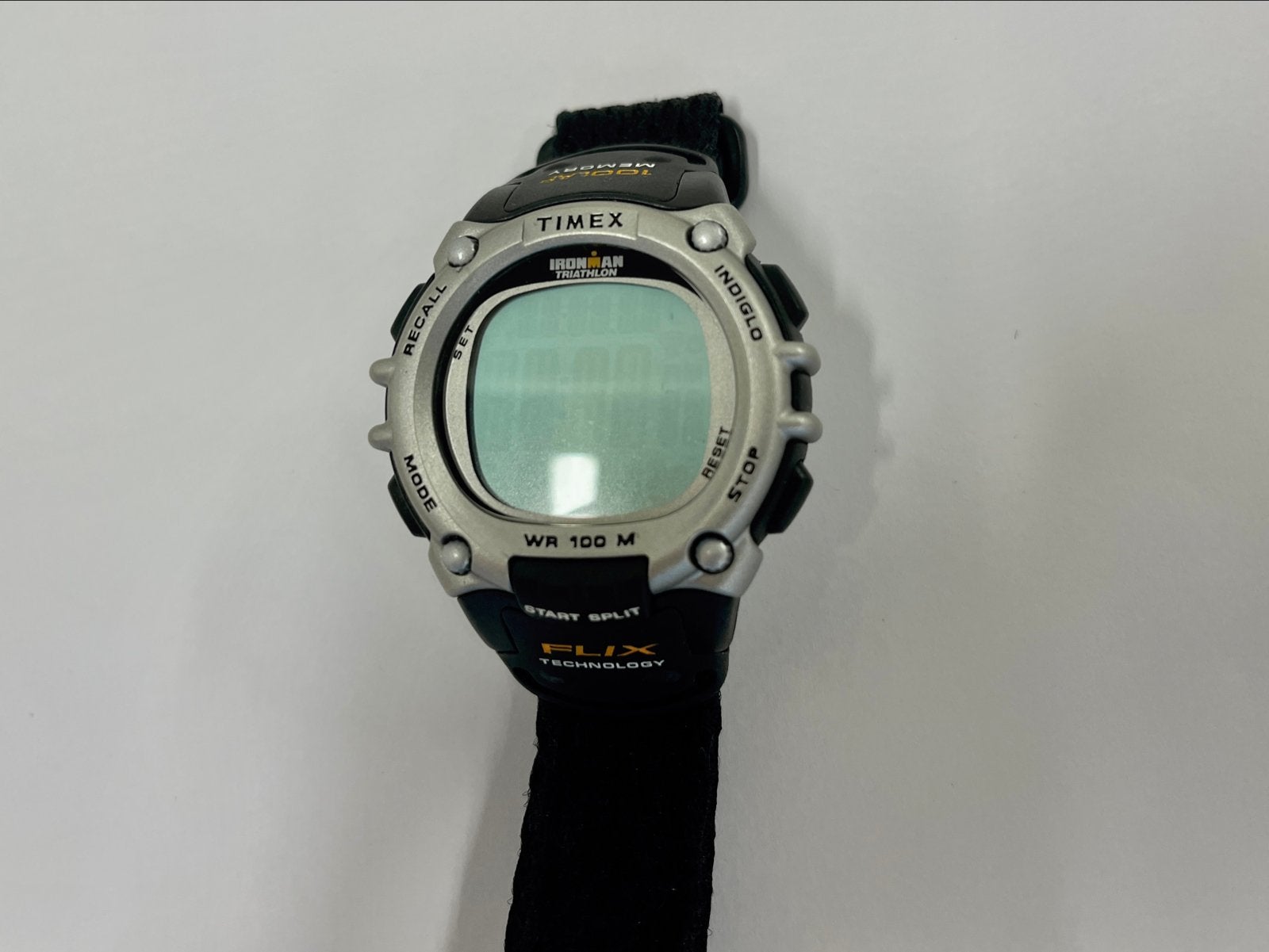 Timex Ironman Triathlon sporthorloge WR 100M, 100 laps, Gebruikt, Zwart, Ophalen of Verzenden, Waterdicht