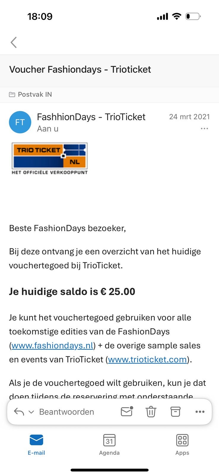 FashionDays tickets 2x, Twee personen