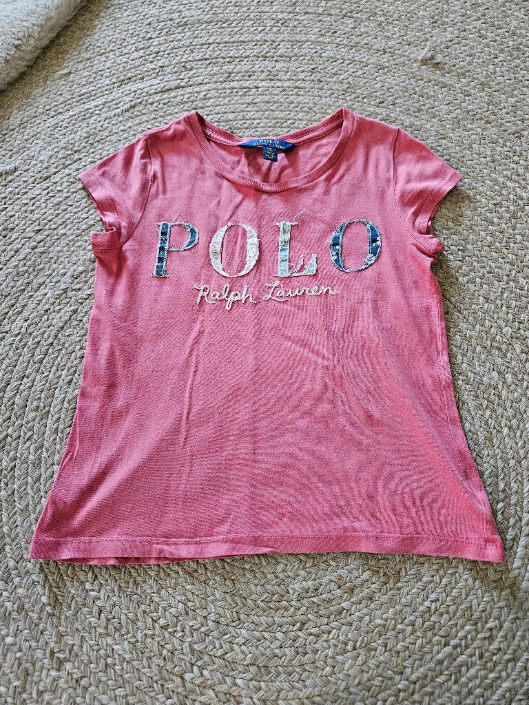 Ralph Lauren shirt maat 7 (134) - Zo goed als nieuw!, Kinderen en Baby's, Kinderkleding | Maat 134, Meisje, Ophalen of Verzenden