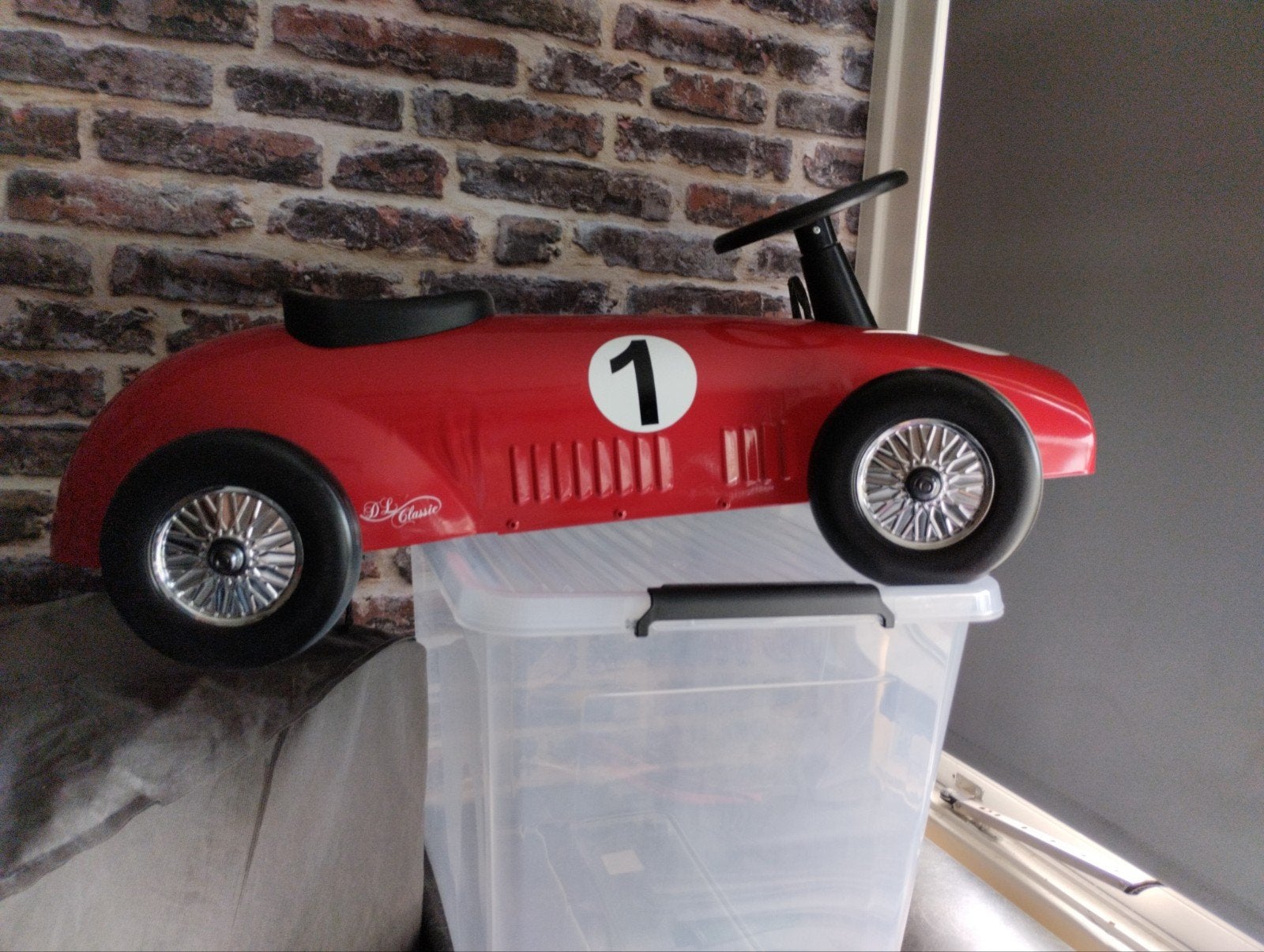Rode loopauto 'Le Classic' nr 1, Ophalen, Nieuw, Loopvoertuig