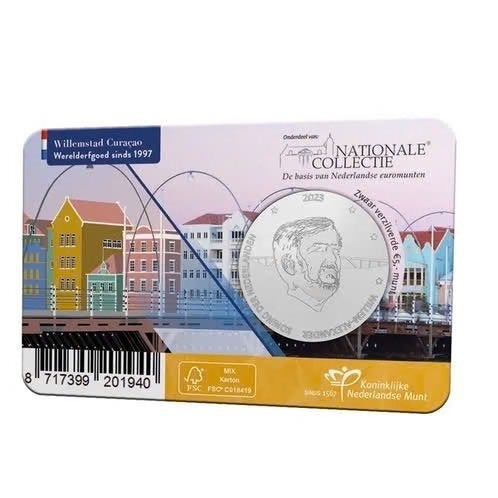 coincard 5 euro Willemstad (BU kwaliteit), Ophalen of Verzenden, Koningin Beatrix, Euro's, Losse munt