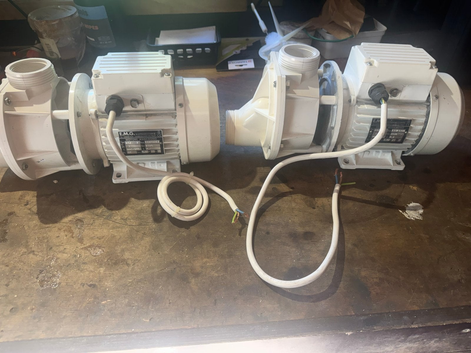 2x EMG Waterpomp jacuzzi, zwembad of vijver, Ophalen, Gebruikt, Zwembadpomp