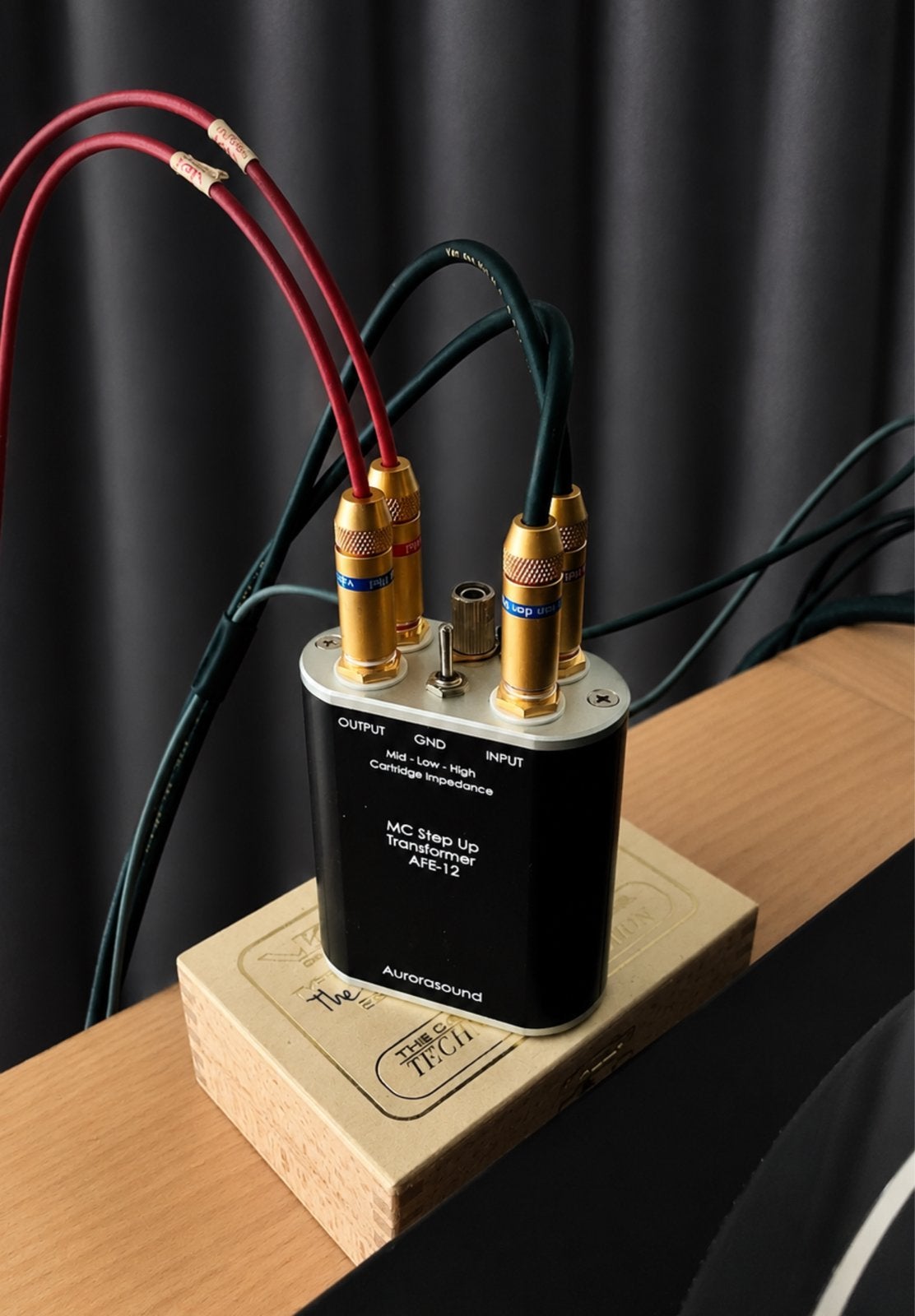 Aurorasound AFE-12 MC Step Up Transformer, Audio, Tv en Foto, Ophalen of Verzenden, Zo goed als nieuw, Platenspeler-onderdeel