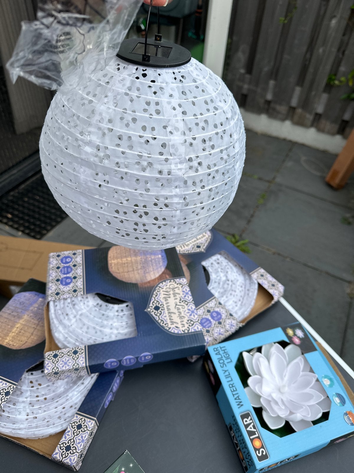 Solar lampionnen en waterlelie lampen voor buiten, Ophalen, Zonne-energie, Kunststof, Minder dan 50 watt