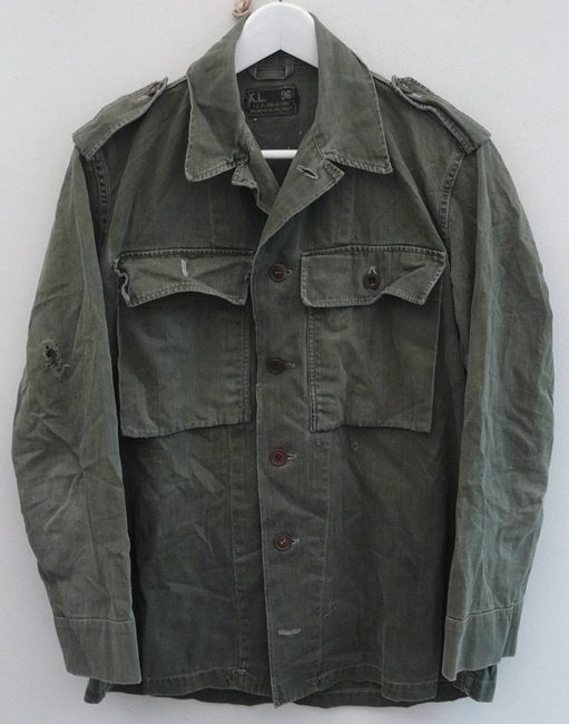Jas, Gevechts, Uniform, VT, M58, MvO, maat: 96, KL, 1961.(3), Ophalen of Verzenden, Landmacht, Nederland, Kleding of Schoenen
