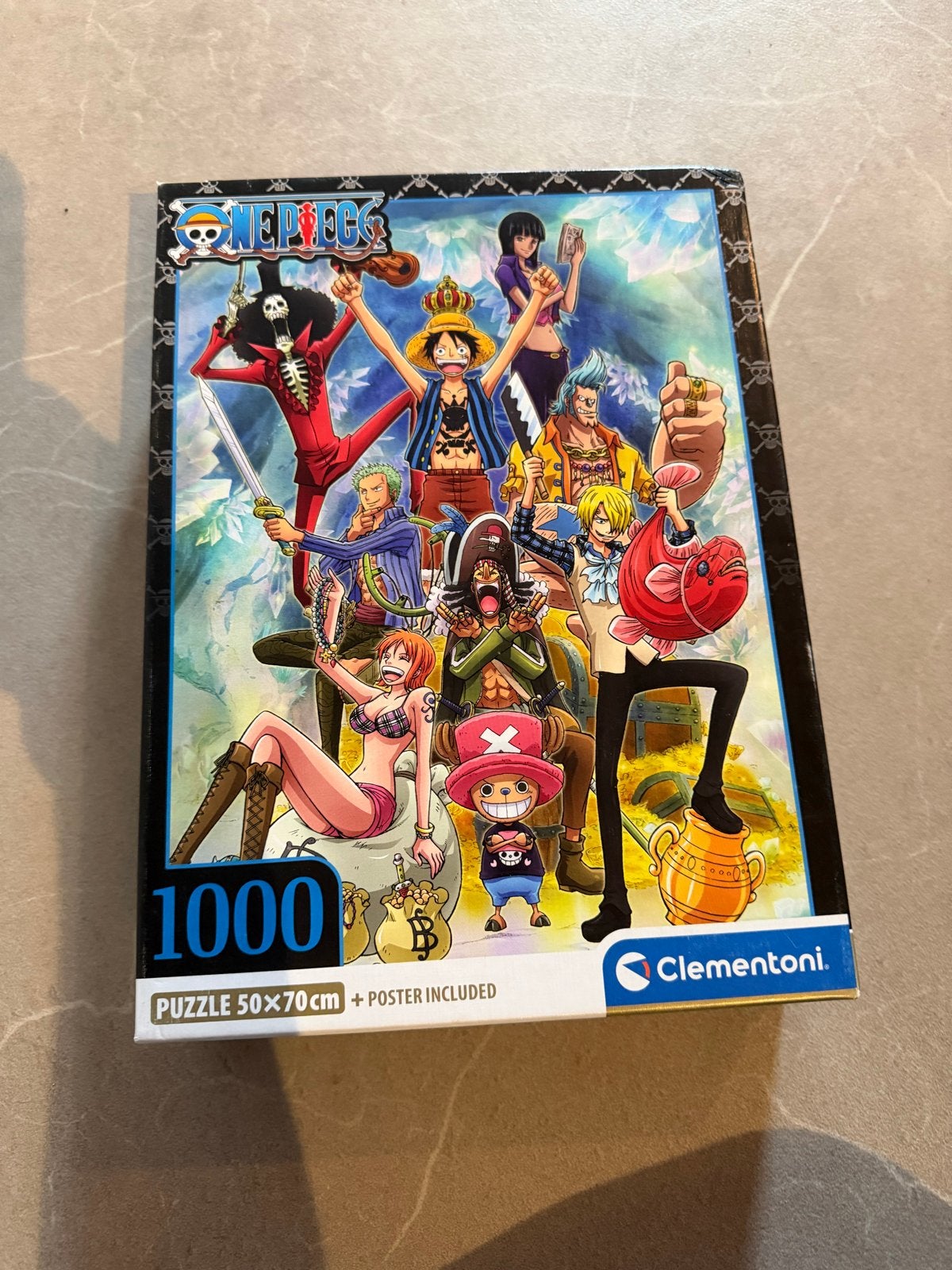 One Piece 1000 stukjes puzzel Clementoni, Ophalen of Verzenden, Meer dan 50 stukjes, Zo goed als nieuw, 6 jaar of ouder
