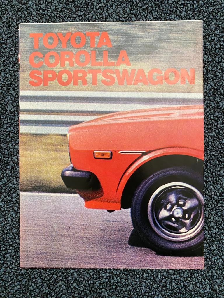 Toyota Corolla Sportswagon autofolder (1976), Ophalen of Verzenden, Zo goed als nieuw, Toyota