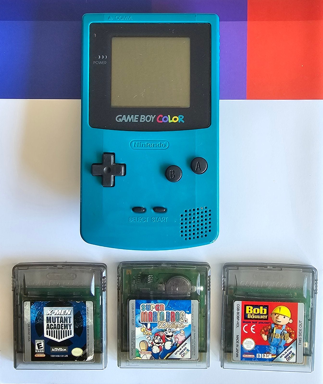 Game Boy Color met 3 spellen: o.a. Super Mario Bros de Luxe, Spelcomputers en Games, Games | Nintendo Game Boy, Gebruikt, 1 speler