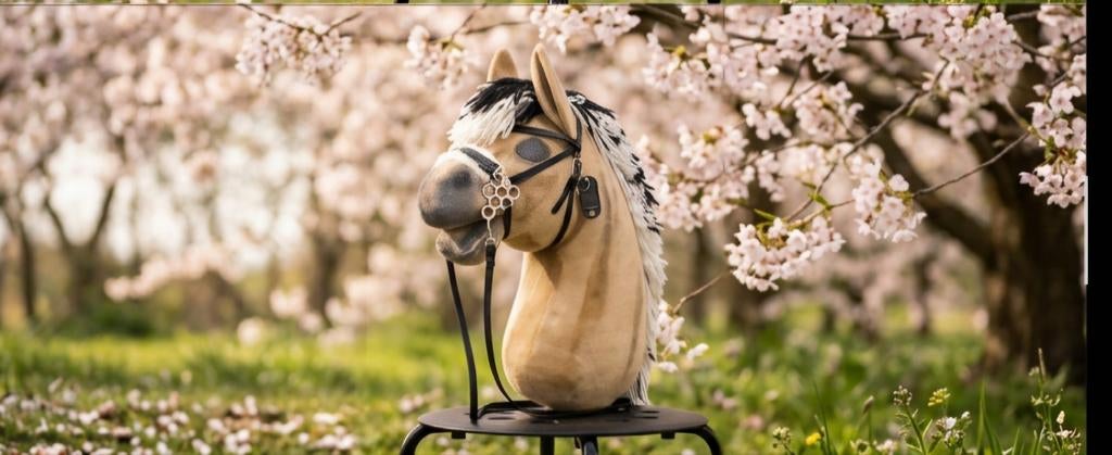 Hobbyhorse hackamore hoofdstel met teugels, Hobby en Vrije tijd, Ophalen of Verzenden, Nieuw