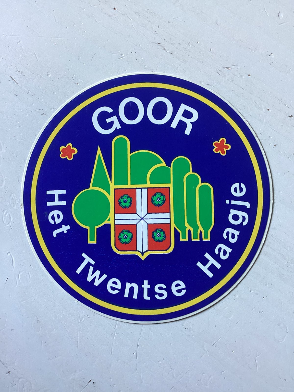 Sticker Goor Het Twentse Haagje, Verzenden, Zo goed als nieuw