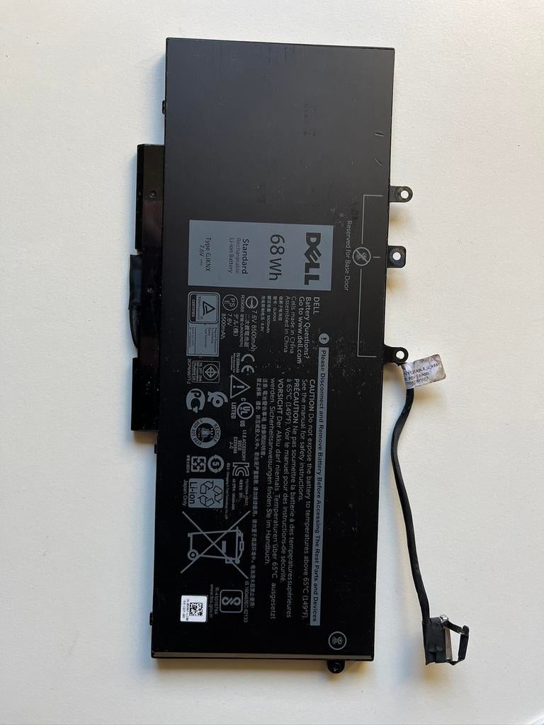 Dell 68Wh accu, Computers en Software, Ophalen, Gebruikt