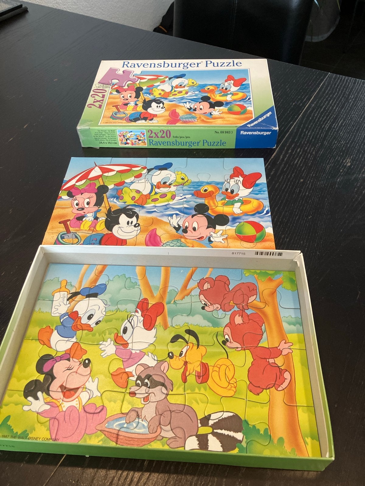 Ravensburger Disney Puzzels - 2x20 stukjes, Ophalen of Verzenden, 10 tot 50 stukjes, Gebruikt, 2 tot 4 jaar