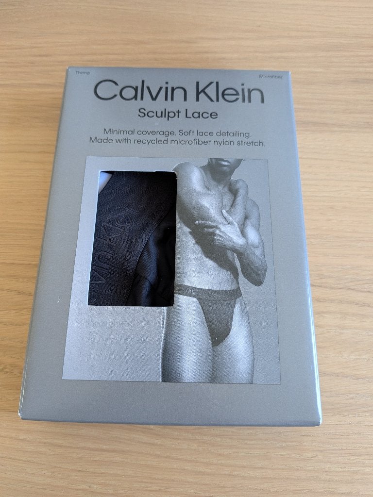 Calvin Klein mannen string kant, Kleding | Heren, Verzenden, Zwart, Calvin Klein, Overige typen