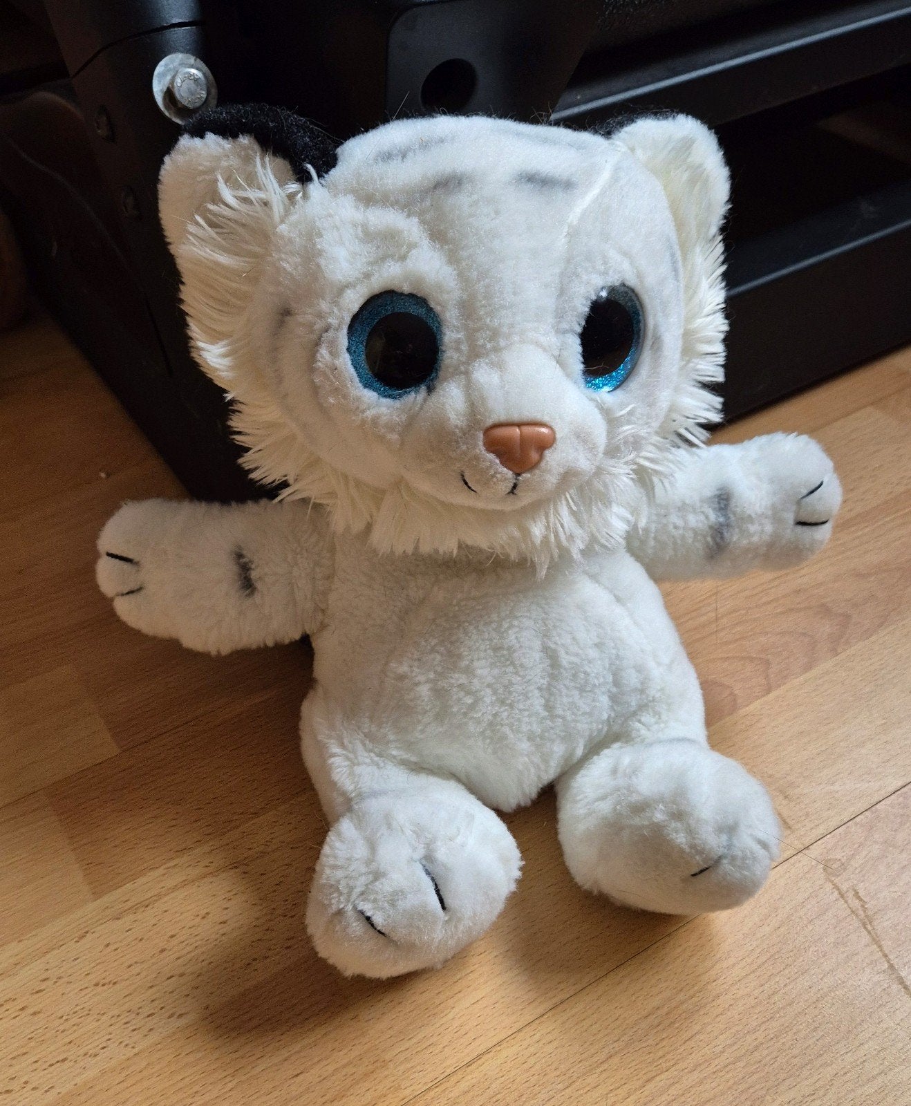 Onbeschadigde witte tijger knuffel, Ophalen of Verzenden, Zo goed als nieuw, Middelgroot (20 tot 80 cm), Wit