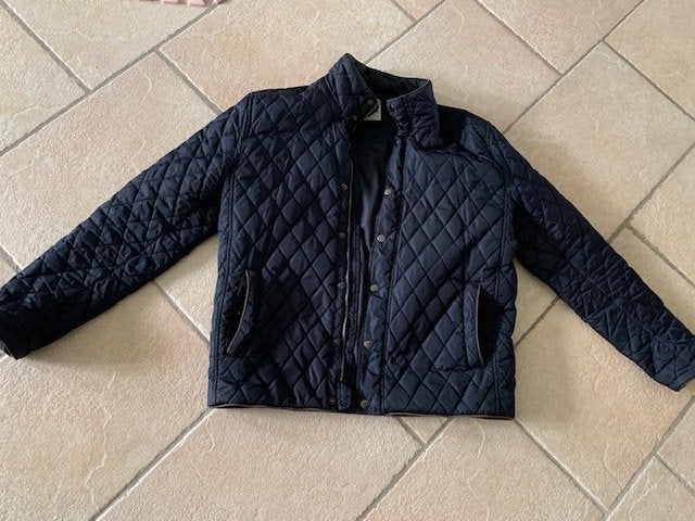 Heren jas lente, herfst maat L donkerblauw. 71 cm lang, 60, Kleding | Heren, Jassen | Winter, Ophalen of Verzenden, Gedragen, Blauw