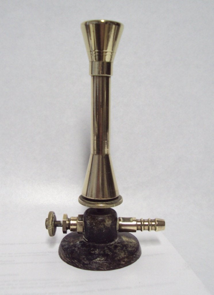 Antieke Koperen Gasbrander - Decoratief Laboratoriumstuk, Ophalen of Verzenden