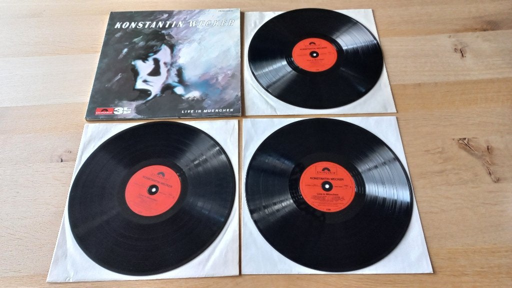 konstantin wecker             live in muenchen         3 lp, Gebruikt, Originele persing, Ophalen of Verzenden, 12 inch