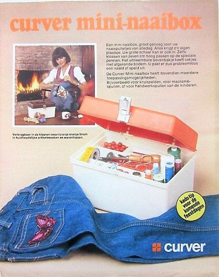 3 vintage advertenties reclames Curver 1975-76 kunststof, Ophalen of Verzenden, Gebruikt, Overige typen