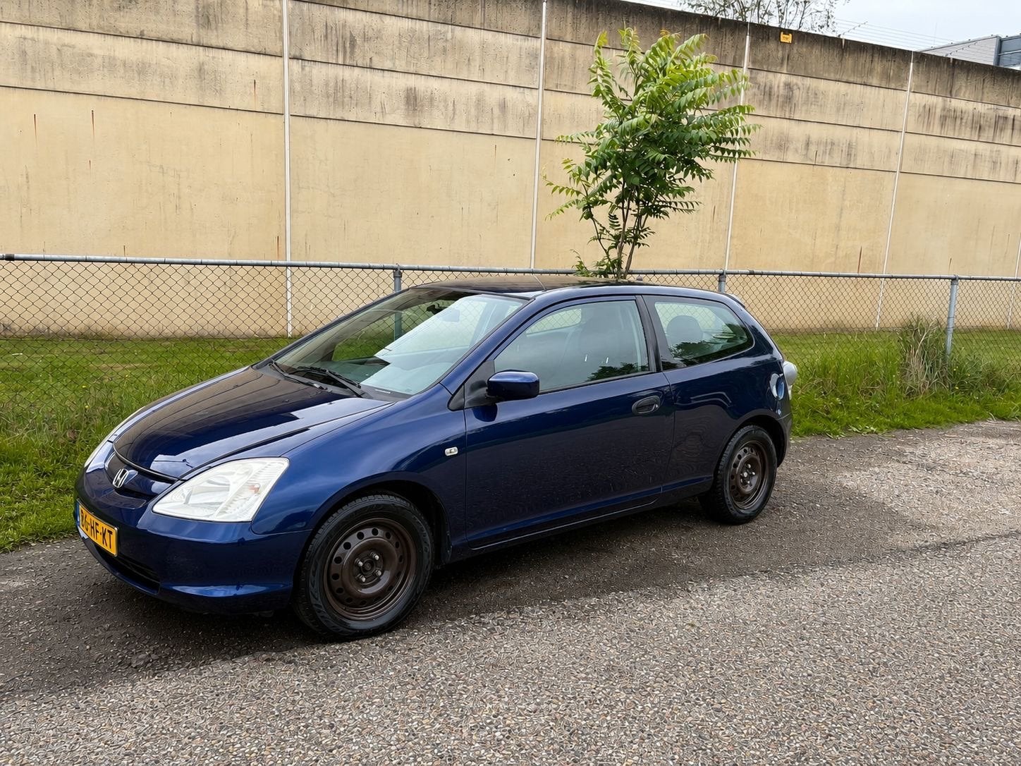 Honda Civic 1.4 I LS 3DR 2001 Blauw Nw APk bij levering, Voorwielaandrijving, 4 cilinders, 1396 cc, Blauw