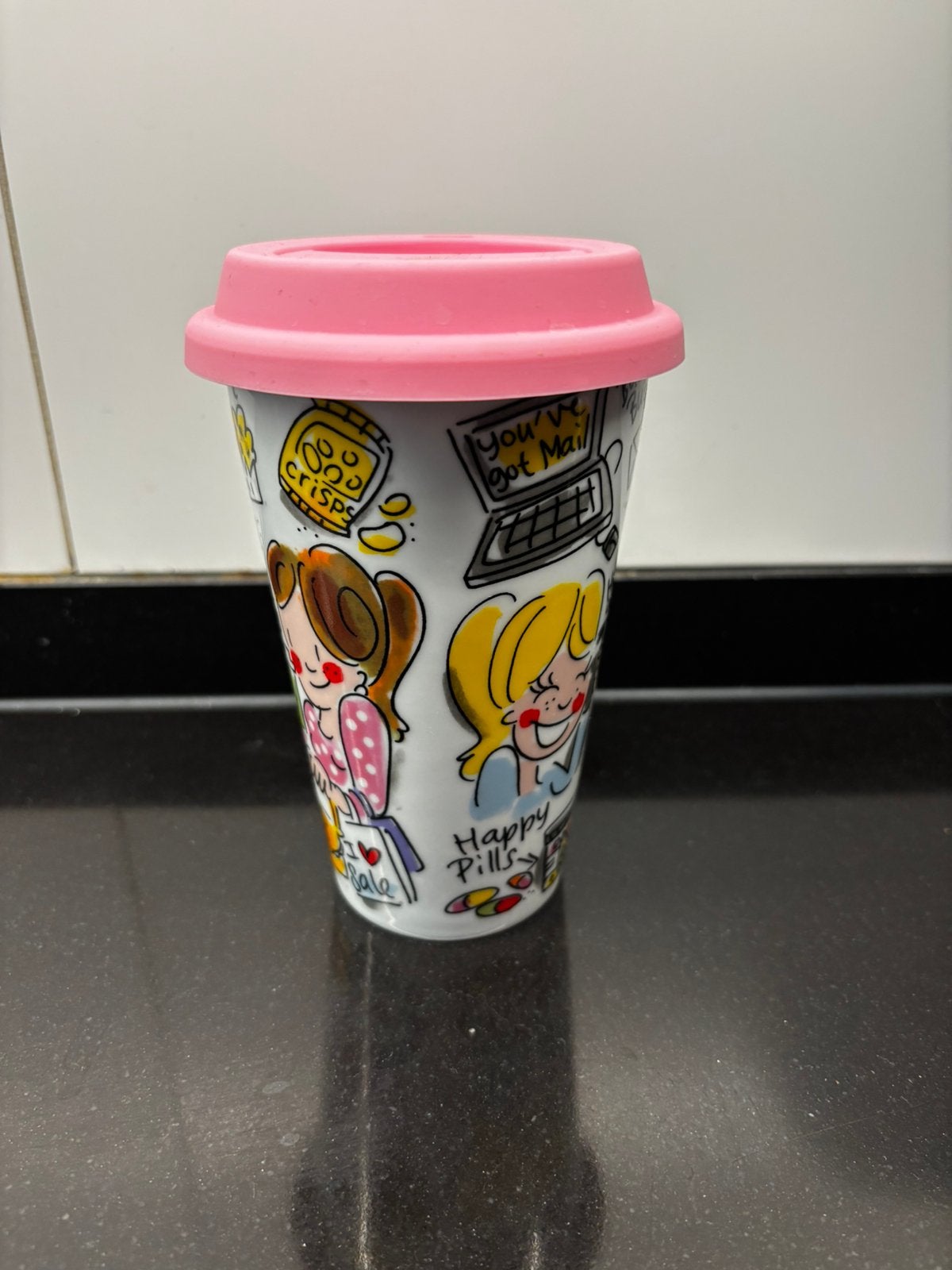 Koffie beker Blond Amsterdam, Ophalen, Zo goed als nieuw, Beker of Kan