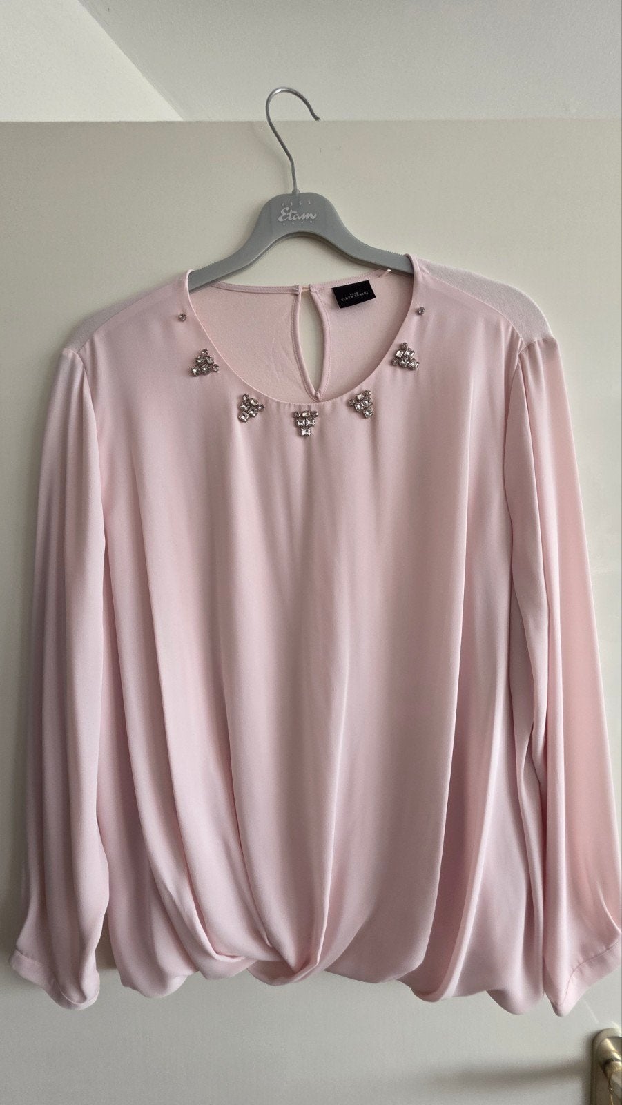 mooie roze feestblouse maat 48, Maat 46/48 (XL) of groter, Ophalen of Verzenden, Zo goed als nieuw, Roze