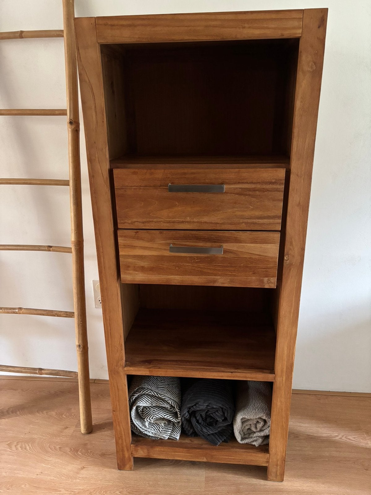 Teakhouten kast, Ophalen of Verzenden, Zo goed als nieuw, 25 tot 50 cm, 50 tot 100 cm