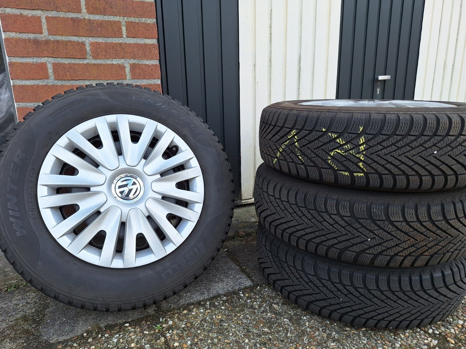 Winterset VW Polo Pirelli 195-65-15, Ophalen, Gebruikt, Volkswagen