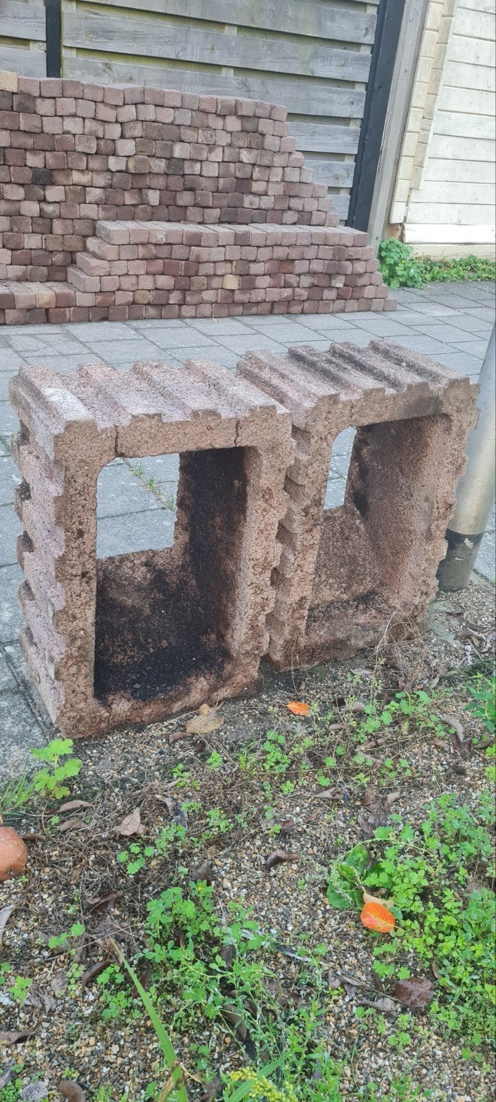 2 Betonnen plantenbakken, Tuin en Terras, Ophalen, Overige materialen, Gebruikt, Rechthoekig
