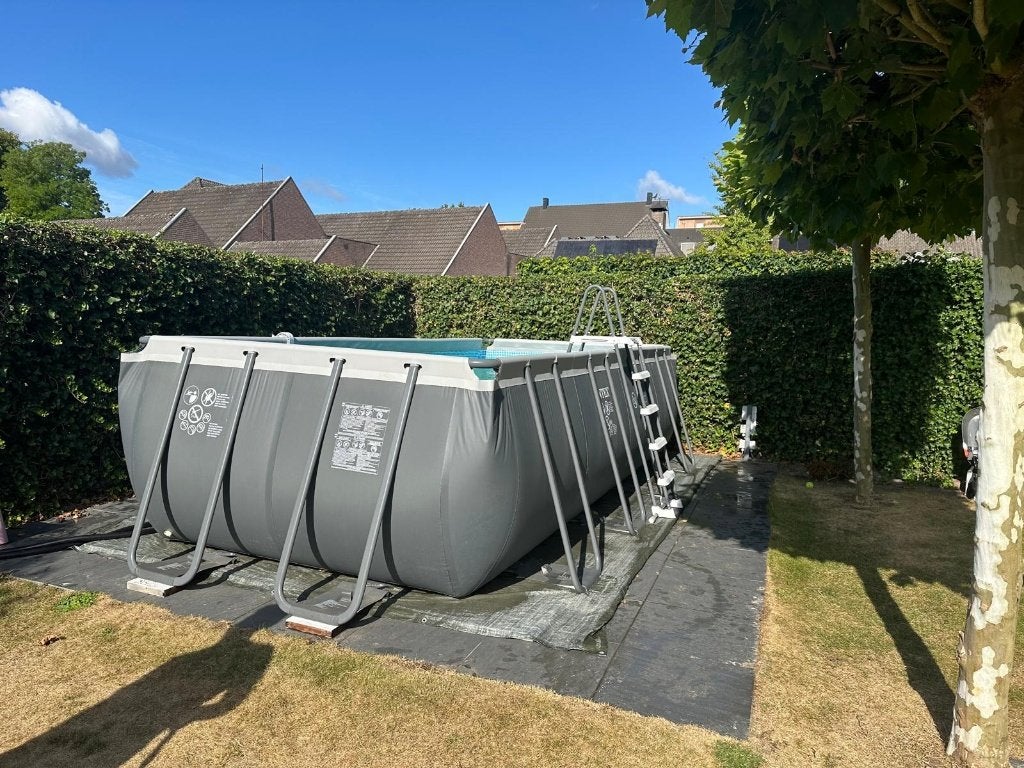Zwembad intex Ultra frame 549x274x132 cm, Tuin en Terras, Zwembaden, Gebruikt, 200 tot 300 cm, Rechthoekig, Ophalen