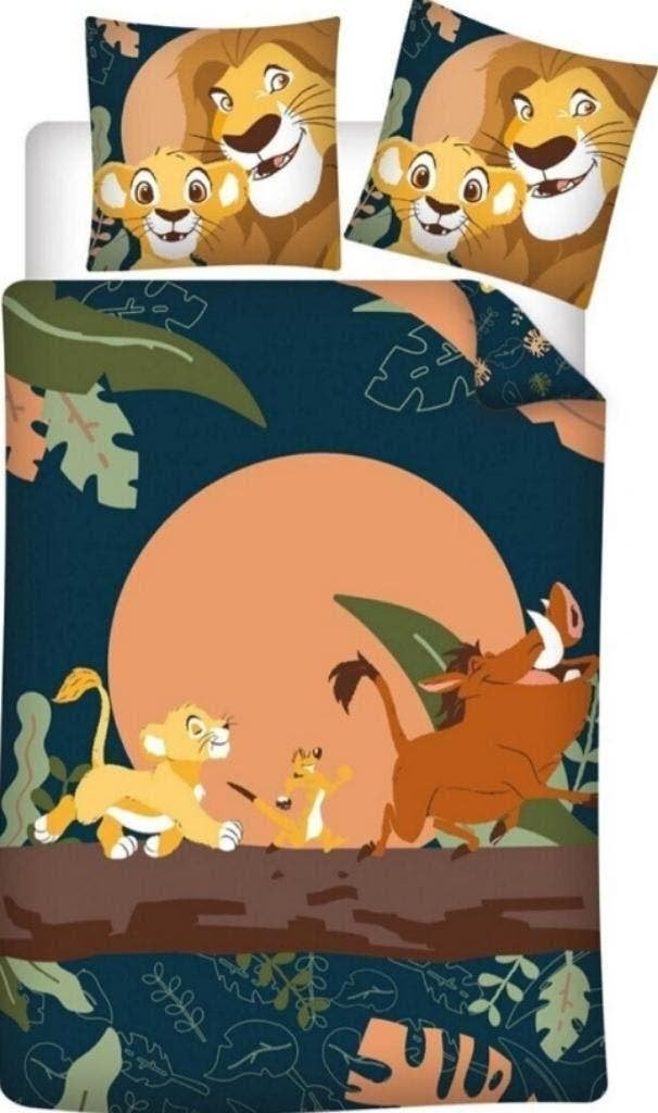 Lion King Dekbedovertrek 140 x 200 cm - Jungle - Disney, Jongetje of Meisje, Nieuw, Wasbaar, Ophalen of Verzenden