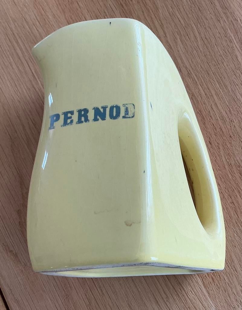 Oude porseleinen PERNOD kan, Ophalen of Verzenden