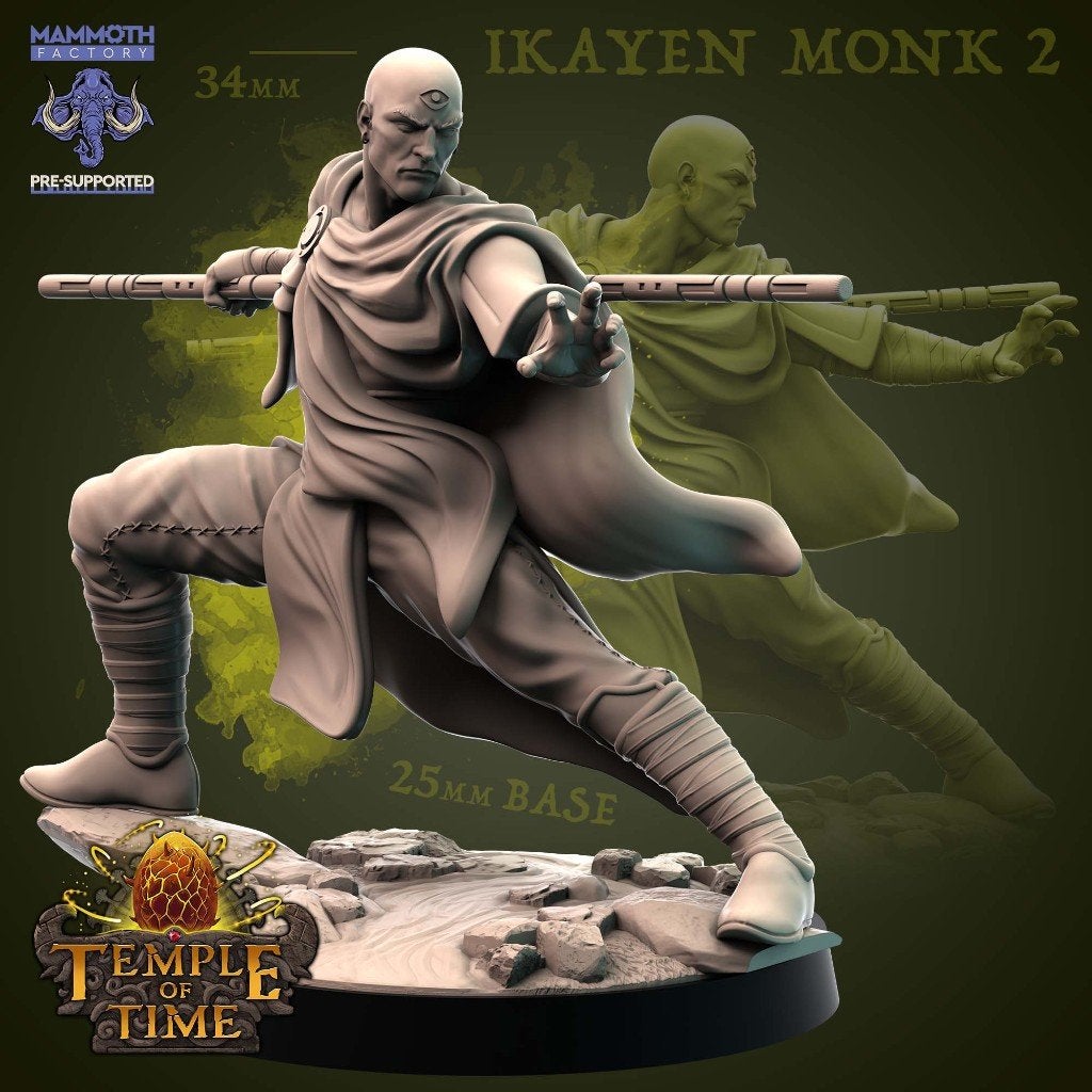 Resin miniatuur voor D&D of schilderen: monk, Ophalen of Verzenden, Zo goed als nieuw, Overige soorten, Figuurtje(s)