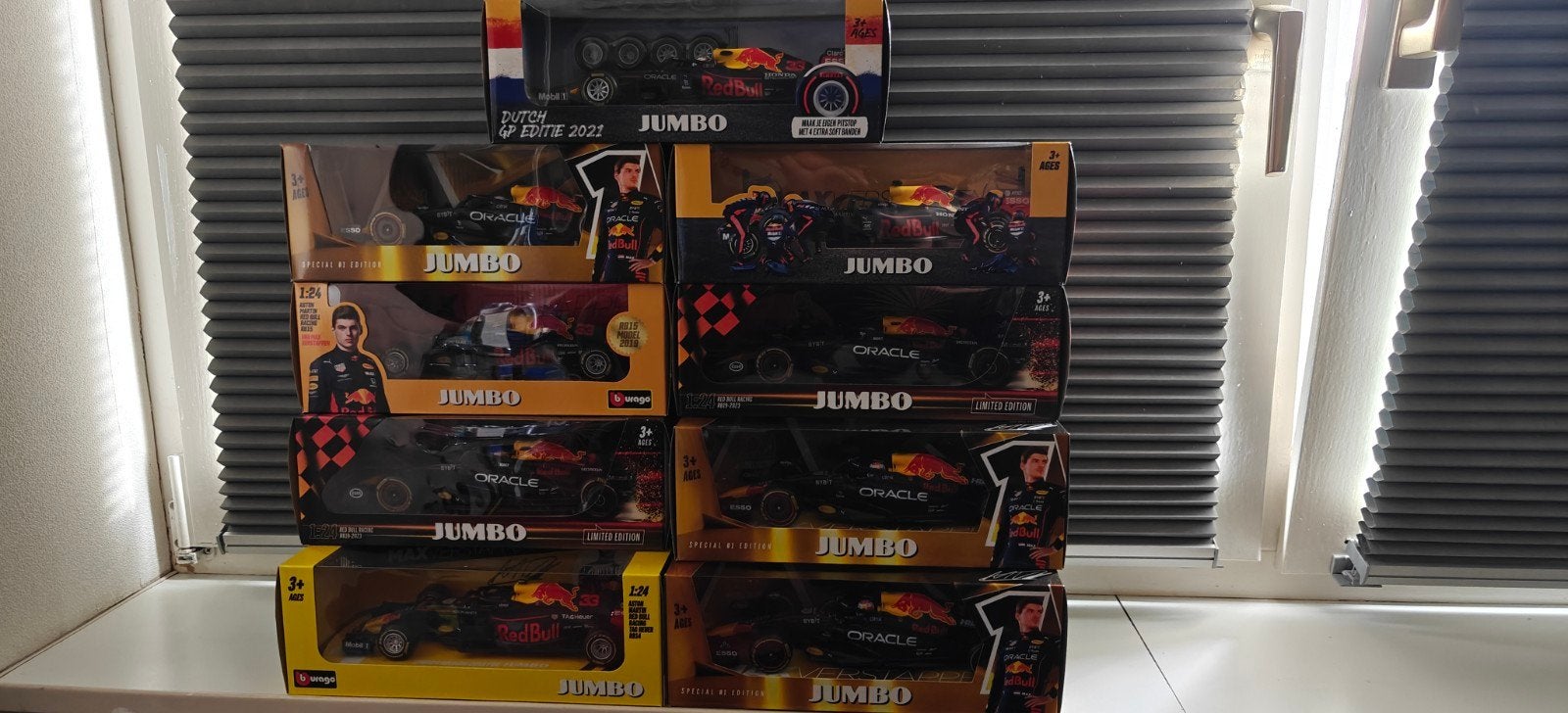 Max Verstappen Jumbo auto's verzameling, Ophalen of Verzenden, Zo goed als nieuw, Formule 1