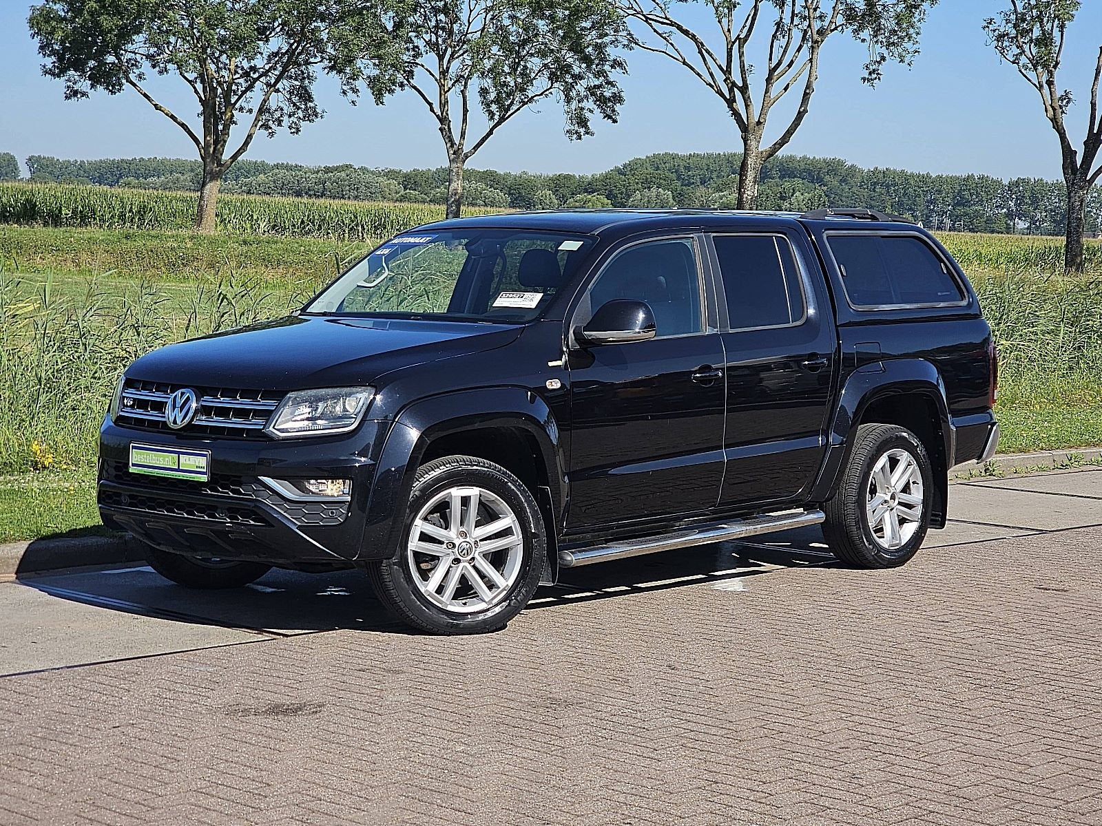 VOLKSWAGEN AMAROK 3.0 TDI dubbelecabine v6 4x4, Auto's, Automaat, Gebruikt, Euro 6, Zwart
