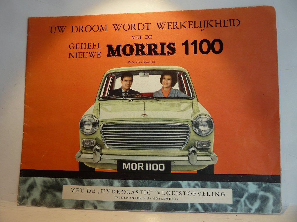 OUDE BROCHURE van de MORRIS 1100 ( Nederlandse tekst) groot, Ophalen of Verzenden, Zo goed als nieuw, Catalogus