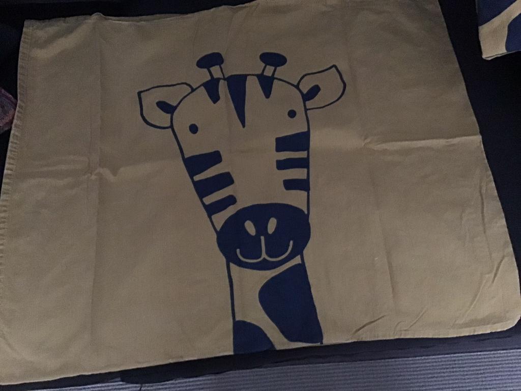Dekbedovertrek met sloop voor kinderbed, Bruin, Verzenden, Dekbedovertrek, Zo goed als nieuw
