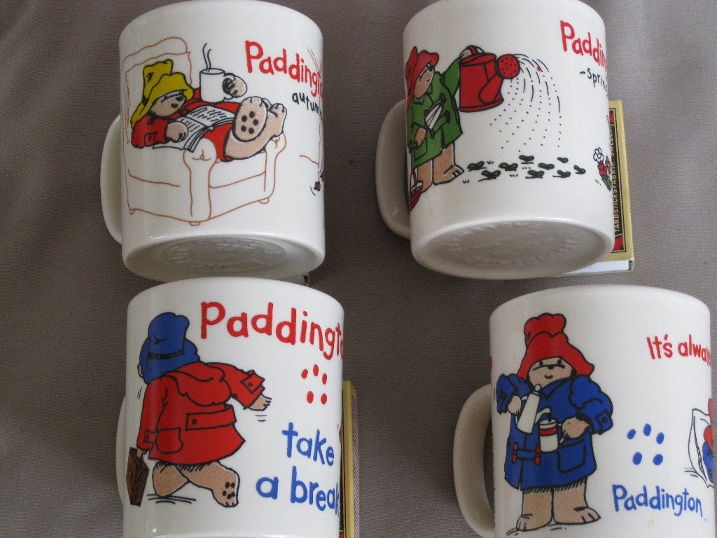 4 Bekers Beertje Paddington, Overige merken, Zo goed als nieuw, Overige stijlen, Aardewerk