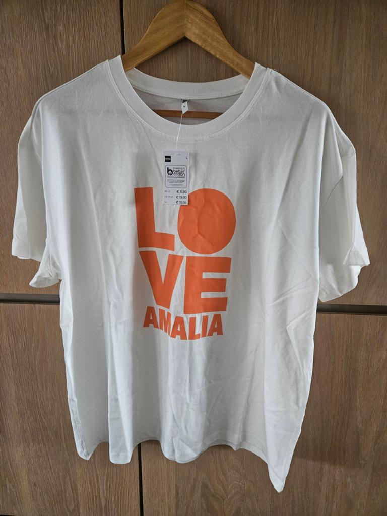 Limited edition shirt Love Amalia Hema - Linda maat L NIEUW, Ophalen of Verzenden, Nieuw, Korte mouw