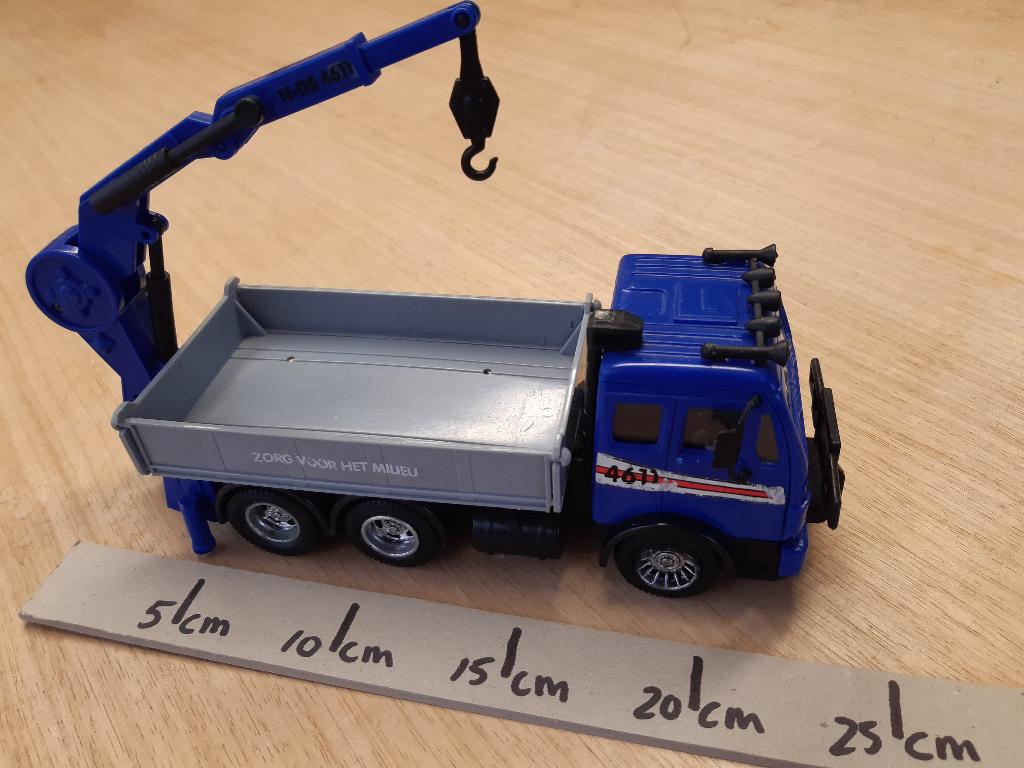 Takelwagen Prima staat Blauw 24 cm lang Vrachtauto, Ophalen of Verzenden, Gebruikt